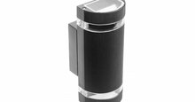 Õue seinavalgusti GTV Silva, 50 W, must, 6.5 cm x 24.5 cm