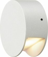 Õue seinavalgusti SLV Pema, 3.8 W, 3000 K, IP55, 9 x 9 cm, valge