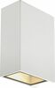 Õue seinalamp SLV Quad 2 XL, 2 x 3.2 W, 3000 K, IP44, valge