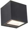 Valgusti Lutec Gemini, 5189114118, 9W, LED, IP54, antratsiit, 8.8 cm x 8.6 cm