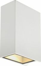 Õue seinalamp SLV Quad 2 XL, 2 x 3.2 W, 3000 K, IP44, valge