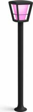 Postvalgusti Philips Hue Econic, 15 W, IP44, must
