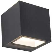 Valgusti Lutec Gemini, 5189114118, 9W, LED, IP54, antratsiit, 8.8 cm x 8.6 cm