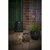 LED-latern Star Trading Calabria, 28 cm, must