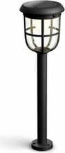 LED üevälivalgusti Philips Radii, päikesepatareiga, 1,3 W, 3000 K, IP44, must