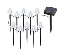 LED päikesepatareiga valgusti Rabalux Skadar 77007, 10xLED, 0,2W, 1,2V, IP44, must