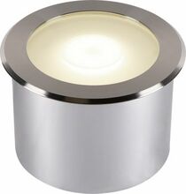 Süvistatav välisvalgusti SLV Dasar Flat 120 EL, 7 W, 3000 K, roostevaba teras, 12 cm x 8 cm