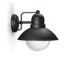 Välisseinalamp Philips Hoverfly, 1xE27, 60 W, must, IP44