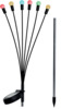 Maasse torgatav aiavalgusti Saska Garden, päikeselamp värvilised pallid, 6 LED, 72 cm