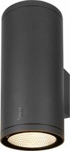 Õue seinavalgusti SLV Enola Round Up/Down L, 53 W, 3000/4000 K, antratsiit, 14 cm x 33.2 cm