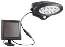 Päikesepaneeliga prožektor Domoletti ESL-156, 0.6W, IP44, must