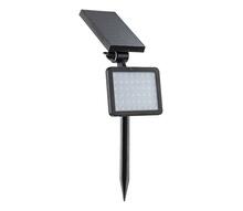 LED päikesepatareiga prožektor Rabalux Kelna 77011, LED, 9,6W, 3,7V, IP44, must