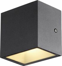 Õue seinavalgusti SLV Sitra Cube, 10 W, 3000 K, IP44, 11.5 x 11 cm, antratsiit