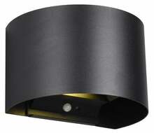 LED seinavalgusti Trio Talent, 6W, IP44, must