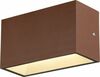 Õue seinavalgusti SLV Sitra M Up/Down, 14 W, 3000/4000 K, IP44, pruun, 20 x 11 cm