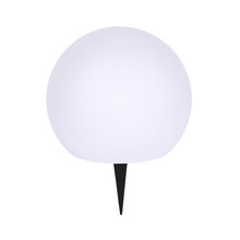 Päikesepaneeliga aiavalgusti 4IQ Rutulys, 30 cm, IP44, valge