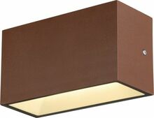 Õue seinavalgusti SLV Sitra M Up/Down, 14 W, 3000/4000 K, IP44, pruun, 20 x 11 cm