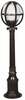 Välipõrandalamp Opviq BSU-68080-BSY-M9-BOP, 60W, E27, IP65, must, 20 cm x 90 cm
