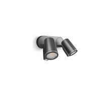Seinalamp välitingimustesse Steinel Spot Duo, 2xGU10, 15W, IP44, antratsiit