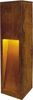 Vabalt seisev välisvalgusti SLV Rusty Slot 50, 11 W, E27, IP44, 12 x 50 cm, roostekarva