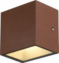 Õue seinavalgusti SLV Sitra S, 6.2 W, LED, IP65, 11.8 x 11 cm, pruun