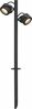 Maasse torgatav välisvalgusti SLV Sitra 360 SL Spike, 9 W, IP44, antratsiit, 11.6 cm x 67 cm