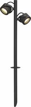 Maasse torgatav välisvalgusti SLV Sitra 360 SL Spike, 9 W, IP44, antratsiit, 11.6 cm x 67 cm