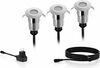 Välisseinalamp Philips Spore GardenLink GR KIT, 24V, 1W, 120lm, 2700K, IP67, hõbedane