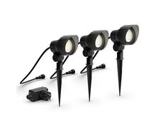 Välisprožektor Philips Gardenlink, 3x LED, 24W, 2700K, IP44, must