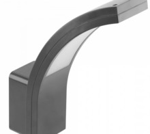 Välisseinavalgusti GTV Paris, 10 W, 4000 K, IP54, 26 x 7 cm, must