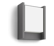 Välisseinalamp Philips Arbour, 6 W, 4000 K, IP44, antratsiit, 22,1 x 16,6 cm