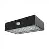 LED seinavalgusti V-TAC, 3 W, must, anduriga, päikesepatareiga, IP65