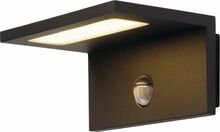 Õue seinalamp SLV Angolux Sensor WL, 9,8 W, 3000 K, IP44, 17 x 8,6 cm, antratsiit