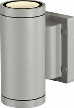 Õue seinavalgusti SLV Myra, 35 W, GU10, IP55, hall, 8 cm x 15 cm