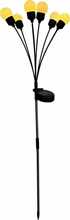 Maasse paigaldatav välisvalgusti Saska Garden 1060910, 6 LED, 75 cm, must