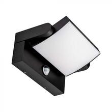 Välisseinalamp V-TAC, 17 W, must, 3000 K, IP65, liikumisanduriga