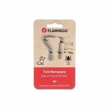 Puugieemaldaja Flamingo Tick remover 9058, hall, 2 tk