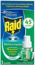 Sääsetõrje täitepadrun Raid Eucalyptus, 45 ööd