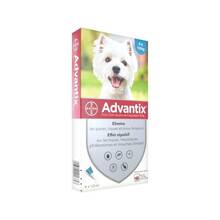 Advantix tilgad kirpude ja puukide vastu koertele 4-10 kg, 4 tk