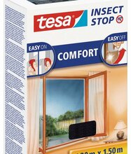 Kaitsevõrk aknale putukate vastu TESA Comfort 55388, must, 1,3 x 1,5 m