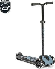 Laste tõukeratas Scoot & Ride Highwaykick 5 LED Steel, hall