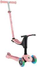 Laste tõukeratas GLOBBER Go Up Sporty Lights V2, pastellroosa