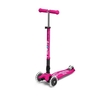 Tõukeratas Micro Maxi Deluxe Foldable LED, ereroosa