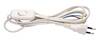 Toitekaabel Emos, 2 m, 2 x 0,75, valge