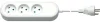 Pikendusjuhe Mercodan 584420002, 3 pistikupesa, 5 m, valge