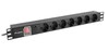 Pikendusjuhe Lanberg PDU-07F-0200-IEC-BK, 7 pistikut, 2 m, must