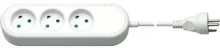 Pikendusjuhe Mercodan 584420002, 3 pistikupesa, 5 m, valge
