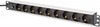 PDU pikendusjuhe Digitus DN-95437, 9 pistikut, 1U, 2 m, must, alumiinium
