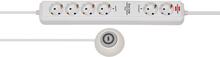 Pikendusjuhe Brennenstuhl Eco-Line Comfort Switch Plus EL CSP24, 6 pistikupesa, 1,5 m, valge