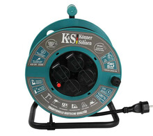 Pikendusjuhe poolil Konner & Sohnen KS CR-25M, 25 m, 3600 W
